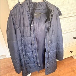 Banana Republic Women's  Dark Blue Puffer Coat